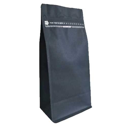 Bitki Özlü Siyah Kraft Box Pouch - çay ambalajı