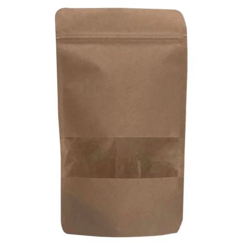Kraft Pencereli Doypack (İnce Seri) - kuruyemiş ambalajı