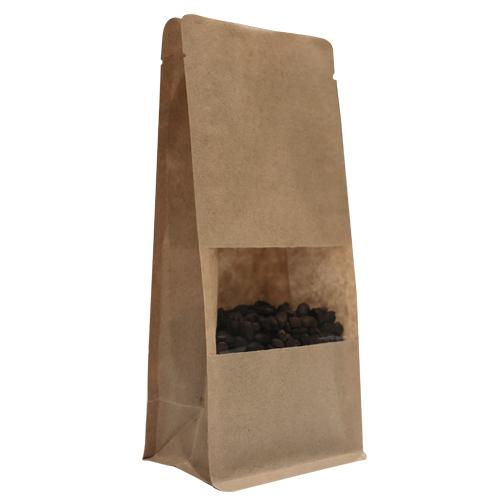 Kraft Pencereli Box Pouch - İnter Plastik Ambalaj