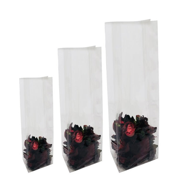 Şeffaf OPP Box Pouch Bantsız